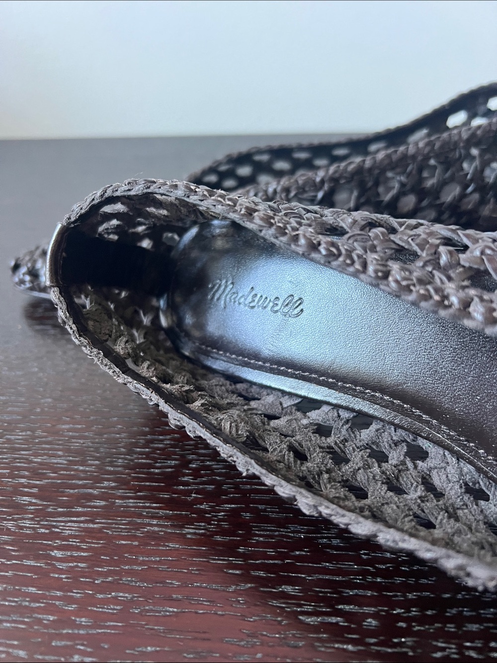 Madewell Brown Woven Pointed-Toe Flats - Picture 2 of 4